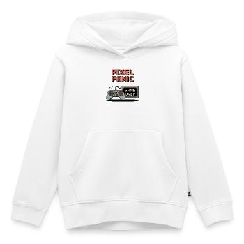 Pixel Panic – Game Over Rage Modus - Kinder Premium Organic Hoodie - Weiß - Vorne - AI Model Kid Female (0cm)