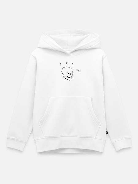 DIXON - Sweat Premium à capuche enfant bio - blanc