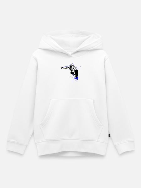 Snowboarder - Kinder Premium Organic Hoodie - Weiß