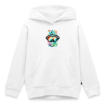 Dive Buddy Taucherbrille - Kinder Premium Organic Hoodie - Weiß - Vorne - AI Model Kid Female (0cm)