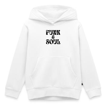 Funk and Soul music - Kids Premium Organic Hoodie - white - Front - AI Model Kid Female (0cm)