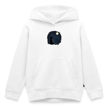 Nachdenklicher Esel unter Sternenhimmel - T-Shirt - Kinder Premium Organic Hoodie - Weiß - Vorne - AI Model Kid Female (0cm)
