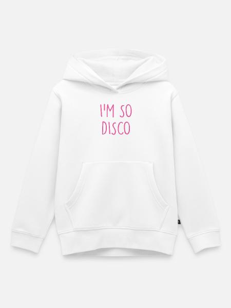 Disco - Kinder Premium Organic Hoodie - Weiß