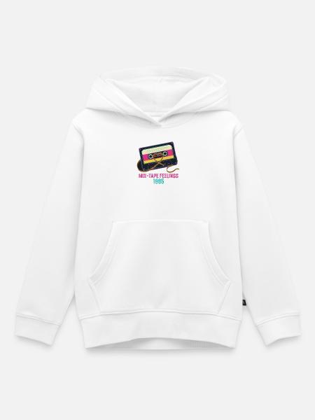 Retro Mix-Tape 1995 - Kinder Premium Organic Hoodie - Weiß