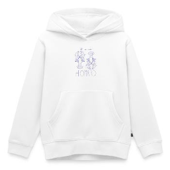 Homard Duo Illustré - Sweat Premium à capuche enfant bio - blanc - Devant - AI Model Kid Female (0cm)