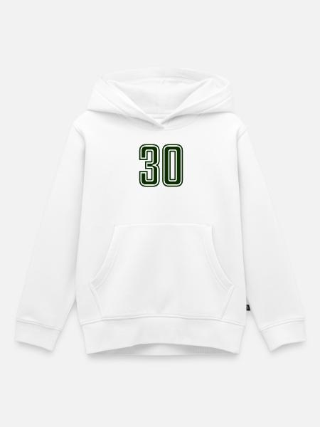 30 - Kinder Premium Organic Hoodie - Weiß