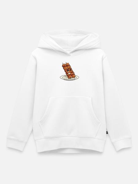 Gegrillter Spießheld - Kinder Premium Organic Hoodie - Weiß