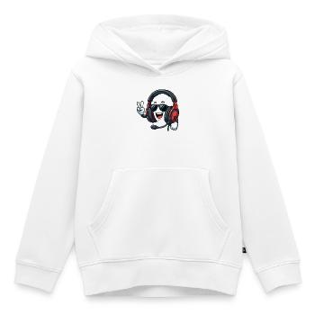 Happy Gaming Headset - Kids Premium Organic Hoodie - white - Front - AI Model Kid Female (0cm)