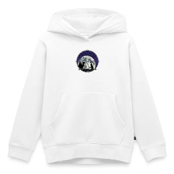 Mondnacht Hirte und Kamel - Kinder Premium Organic Hoodie - Weiß - Vorne - AI Model Kid Female (0cm)