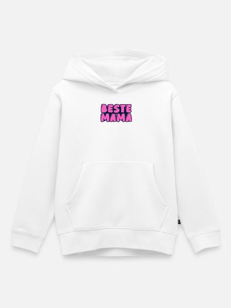 beste Mama - Kinder Premium Organic Hoodie - Weiß