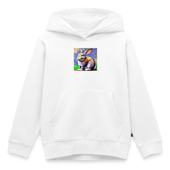 Kaninchen - Kinder Premium Organic Hoodie - Weiß - Vorne - AI Model Kid Female (0cm)