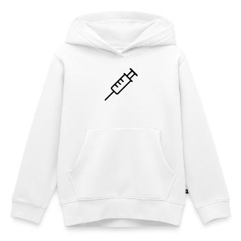 seringue - Sweat Premium à capuche enfant bio - blanc - Devant - AI Model Kid Female (0cm)