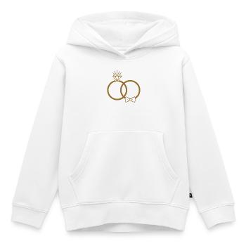 Alliances - Sweat Premium à capuche enfant bio - blanc - Devant - AI Model Kid Female (0cm)