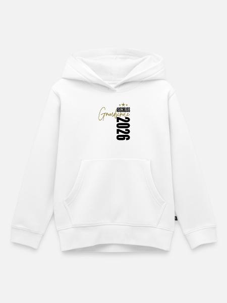 Abschluss 2026 Grundschule - Kinder Premium Organic Hoodie - Weiß