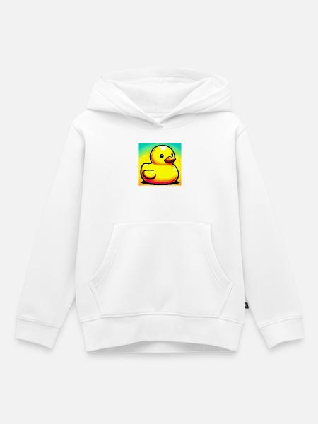 Ente Ente Ente Ente Ente - Kinder Premium Organic Hoodie - Weiß