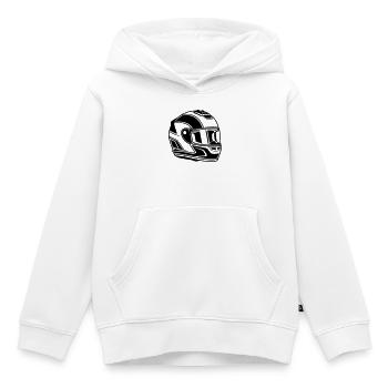 racing helmet - Kids Premium Organic Hoodie - white - Front - AI Model Kid Female (0cm)