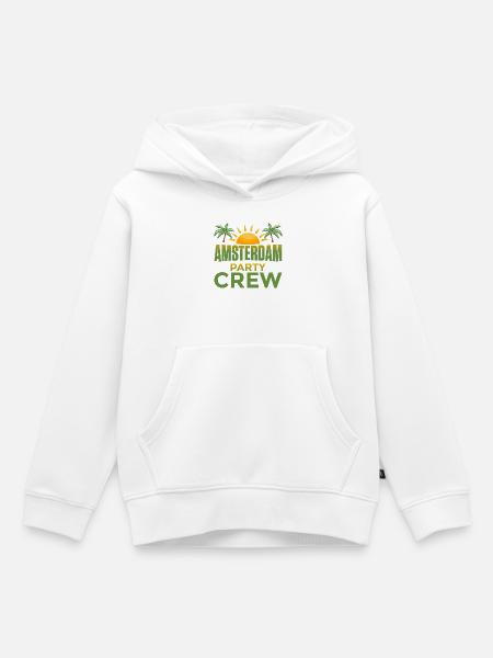 Amsterdam Party Crew - Kinder Premium Organic Hoodie - Weiß