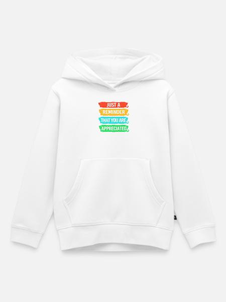 Mitarbeiter der Woche Mitarbeiter des Monats - Kinder Premium Organic Hoodie - Weiß