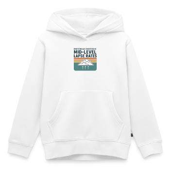 Verliebt in Lapse Rates | Meteorologie - Kinder Premium Organic Hoodie - Weiß - Vorne - AI Model Kid Female (0cm)