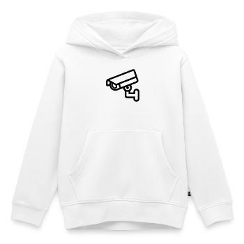 Kamera - Kinder Premium Organic Hoodie - Weiß - Vorne - AI Model Kid Female (0cm)