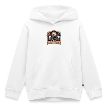 Symbolisme des héros pompiers - Sweat Premium à capuche enfant bio - blanc - Devant - AI Model Kid Female (0cm)