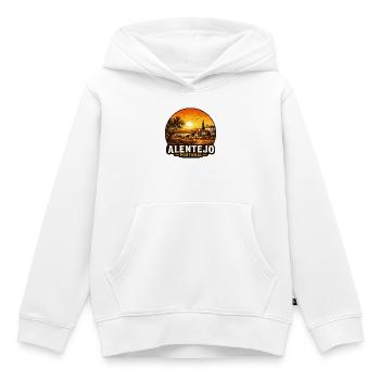 Alentejo Urlaub Portugal Mediterran Atlantik  - Kinder Premium Organic Hoodie - Weiß - Vorne - AI Model Kid Female (0cm)