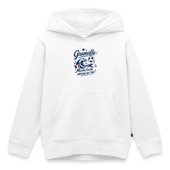 Granville Marée Foot - Kinder Premium Organic Hoodie - Weiß - Vorne - AI Model Kid Female (0cm)