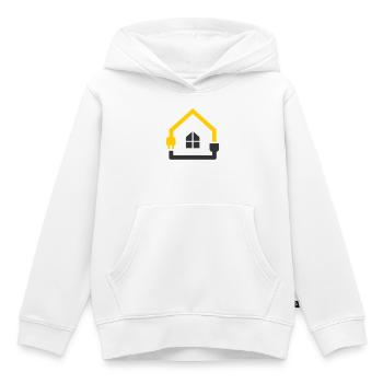 Maison intelligente prise pour électricien - Sweat Premium à capuche enfant bio - blanc - Devant - AI Model Kid Female (0cm)