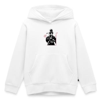Samurai  - Kinder Premium Organic Hoodie - Weiß - Vorne - AI Model Kid Female (0cm)