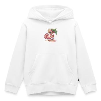 Palmier d’été à la dinde - Sweat Premium à capuche enfant bio - blanc - Devant - AI Model Kid Female (0cm)