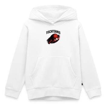 Tischtennis Paddel im Sprint - Kinder Premium Organic Hoodie - Weiß - Vorne - AI Model Kid Female (0cm)