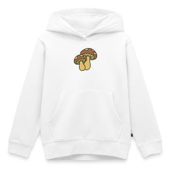 Pilze Natur Illustration - Kinder Premium Organic Hoodie - Weiß - Vorne - AI Model Kid Female (0cm)