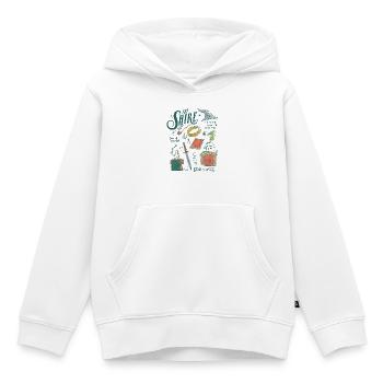 Le Seigneur Des Anneaux Essentiels Collage Comté - Sweat Premium à capuche enfant bio - blanc - Devant - AI Model Kid Female (0cm)