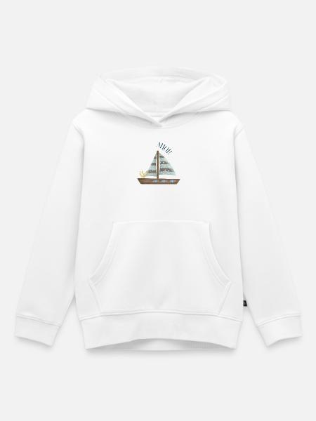 Segeltraum Pastellmeer - Kinder Premium Organic Hoodie - Weiß
