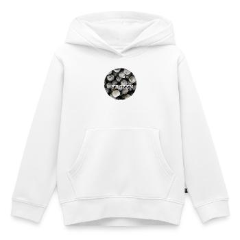 Baie surgelée - Sweat Premium à capuche enfant bio - blanc - Devant - AI Model Kid Female (0cm)