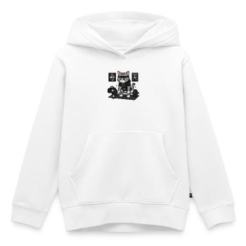 Esprit fort Corps Fort - Sweat Premium à capuche enfant bio - blanc - Devant - AI Model Kid Female (0cm)