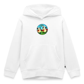 Mäh-Drescher - Kinder Premium Organic Hoodie - Weiß - Vorne - AI Model Kid Female (0cm)