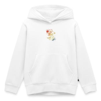 Basketteur - Sweat Premium à capuche enfant bio - blanc - Devant - AI Model Kid Female (0cm)