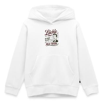 Lächle Du kannst sie nicht töten - Kinder Premium Organic Hoodie - Weiß - Vorne - AI Model Kid Female (0cm)