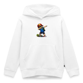 Dab ABC Sagittaire (brune) - Sweat Premium à capuche enfant bio - blanc - Devant - AI Model Kid Female (0cm)