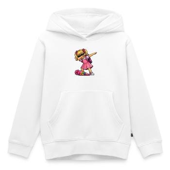 Shooter ABC (blonde) - Sweat Premium à capuche enfant bio - blanc - Devant - AI Model Kid Female (0cm)