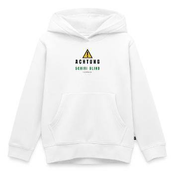 Achtung Schiri Blind Fußball - Kinder Premium Organic Hoodie - Weiß - Vorne - AI Model Kid Female (0cm)