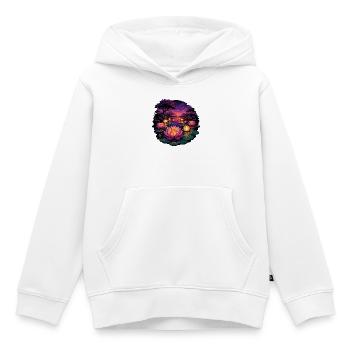 Lotus-Lichter am Abend - Kinder Premium Organic Hoodie - Weiß - Vorne - AI Model Kid Female (0cm)