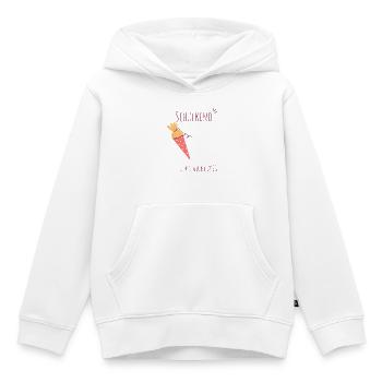 Schulkind Einschulung 2026 personalisierbar - Kinder Premium Organic Hoodie - Weiß - Vorne - AI Model Kid Female (0cm)