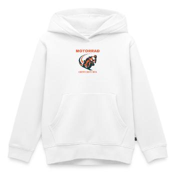 Motorrad Kurven Statt Sofa Biker Geschenk - Kinder Premium Organic Hoodie - Weiß - Vorne - AI Model Kid Female (0cm)