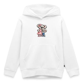 Süßer Koala – Große Schwester - Kinder Premium Organic Hoodie - Weiß - Vorne - AI Model Kid Female (0cm)