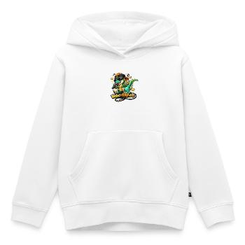 Veloci-Rap-Tor - Kinder Premium Organic Hoodie - Weiß - Vorne - AI Model Kid Female (0cm)