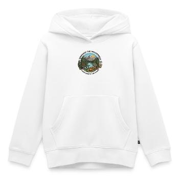 Camp Under The Stars Bikepacking Adventure Tee - Kinder Premium Organic Hoodie - Weiß - Vorne - AI Model Kid Female (0cm)