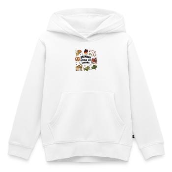 Germany Souvenir - Kinder Premium Organic Hoodie - Weiß - Vorne - AI Model Kid Female (0cm)