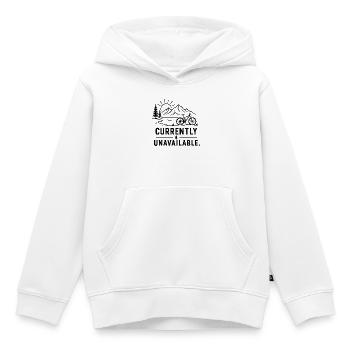 Bergbike Currently sold out - Kids Premium Organic Hoodie - white - Front - AI Model Kid Female (0cm)